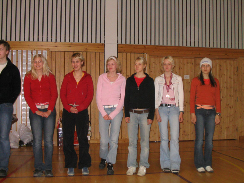 Saara, Katri, Tiina, Maria, Marika ja Saila